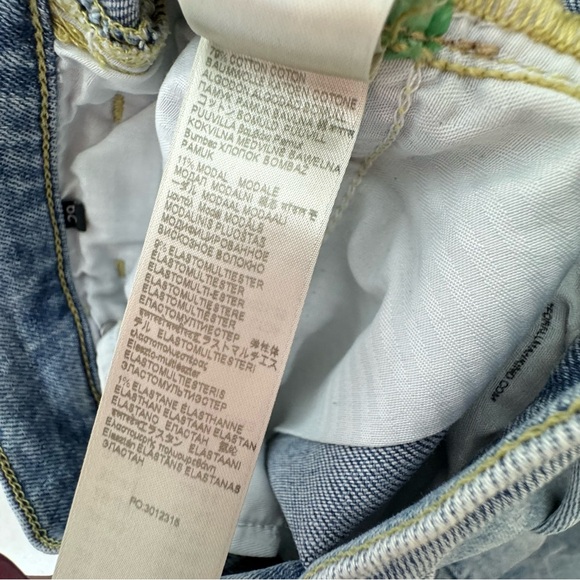 7 for all mankind luxe vintage ultra High rise wide leg cropped Jo jeans In Must - Picture 7 of 9